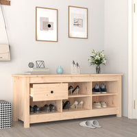 Thumbnail for Schuhschrank 110x38x45,5 cm Massivholz Kiefer
