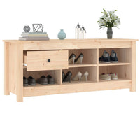 Thumbnail for Schuhschrank 110x38x45,5 cm Massivholz Kiefer