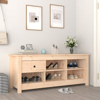 Thumbnail for Schuhschrank 110x38x45,5 cm Massivholz Kiefer