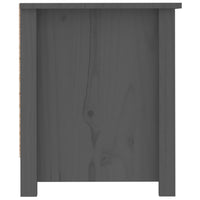 Thumbnail for Schuhschrank Grau 110x38x45,5 cm Massivholz Kiefer