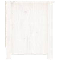 Thumbnail for Schuhschrank Weiß 110x38x45,5 cm Massivholz Kiefer