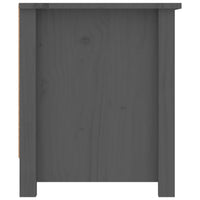 Thumbnail for Schuhschrank Grau 110x38x45,5 cm Massivholz Kiefer