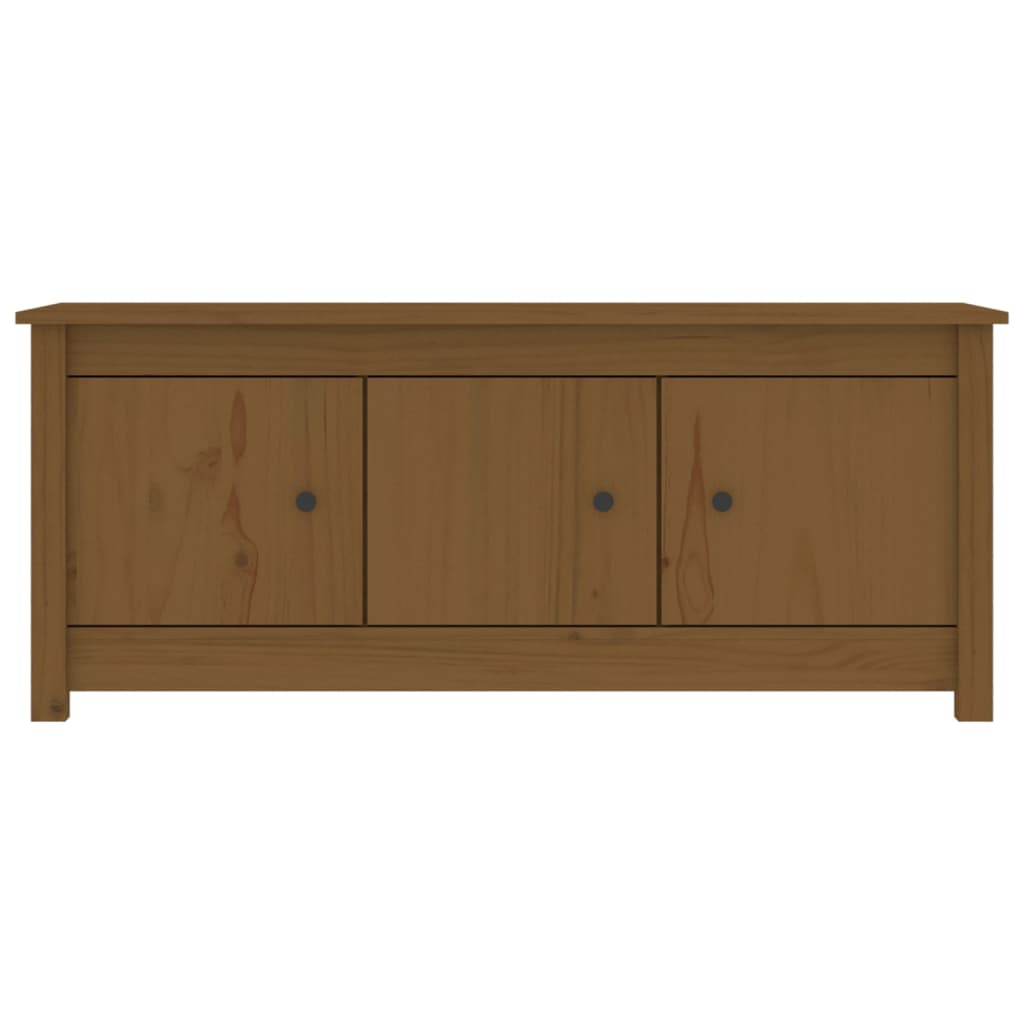 Schuhschrank Honigbraun 110x38x45,5 cm Massivholz Kiefer