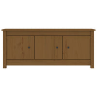 Thumbnail for Schuhschrank Honigbraun 110x38x45,5 cm Massivholz Kiefer
