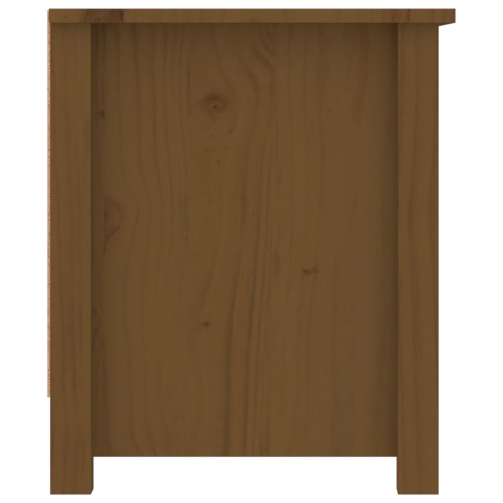 Schuhschrank Honigbraun 110x38x45,5 cm Massivholz Kiefer