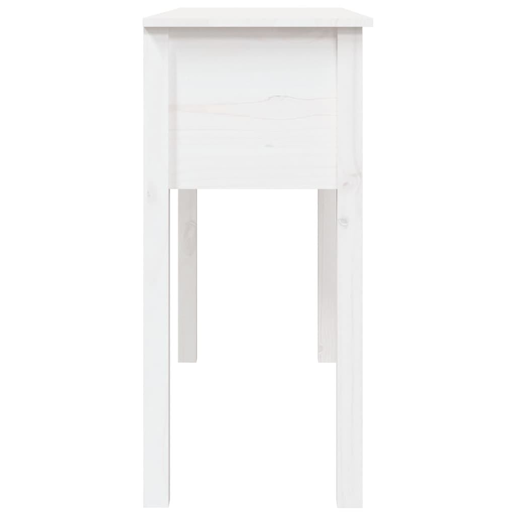 Konsolentisch Weiß 100x35x75 cm Massivholz Kiefer