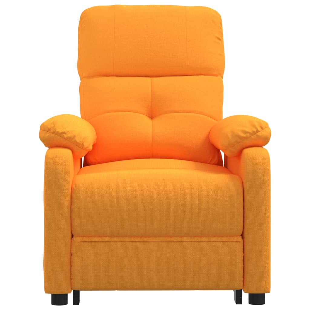 Massagesessel Elektrisch Dunkelgelb Stoff