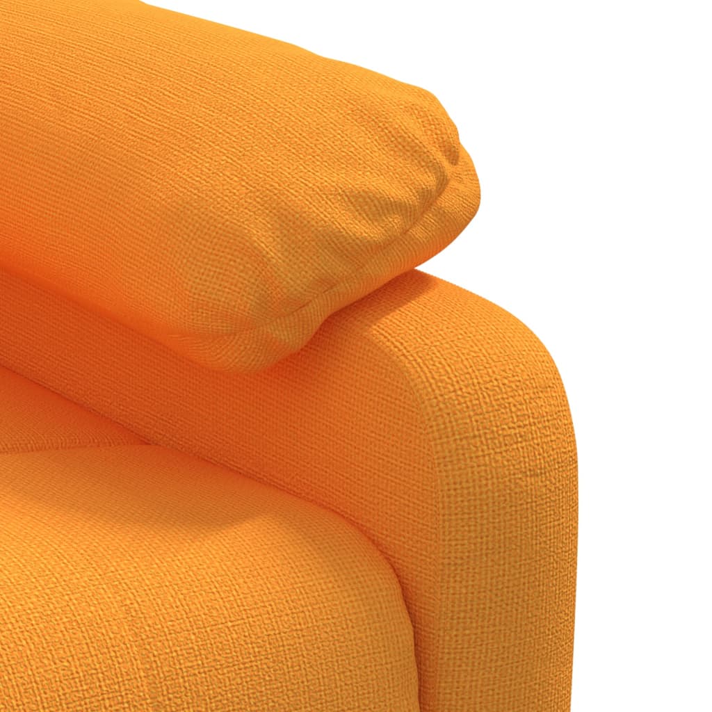 Massagesessel Elektrisch Dunkelgelb Stoff