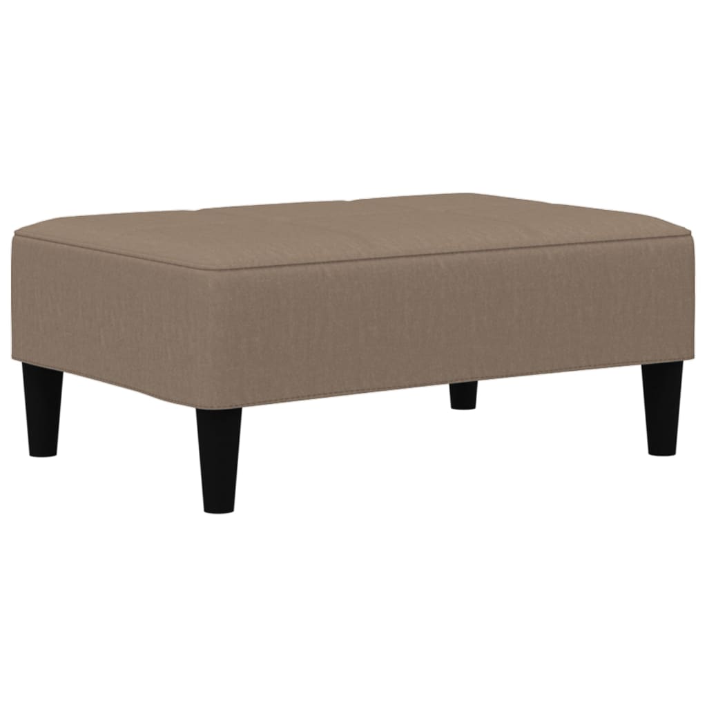 Schlafsofa 2-Sitzer mit Hocker Taupe Mikrofasergewebe