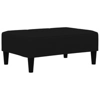 Thumbnail for Schlafsofa 2-Sitzer mit Hocker Schwarz Mikrofasergewebe