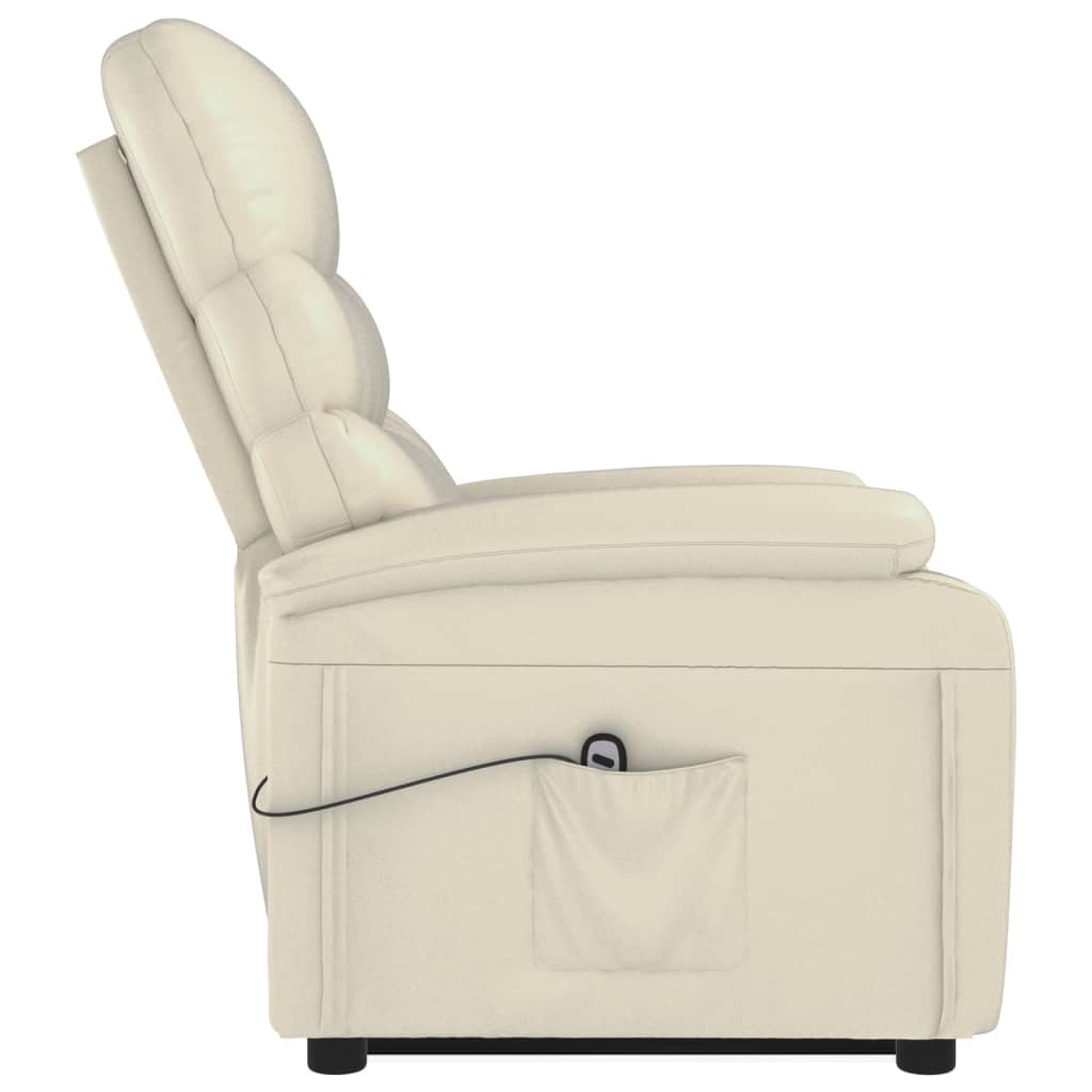 Aufstehsessel Creme Kunstleder