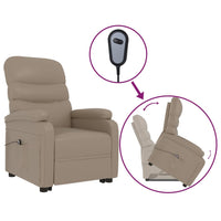 Thumbnail for Aufstehsessel Cappuccino-Braun Kunstleder