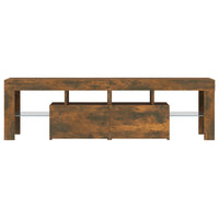 Thumbnail for TV-Schrank mit LED-Leuchten Räuchereiche 140x36,5x40 cm