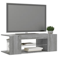 Thumbnail for TV-Schrank mit LED-Leuchten Grau Sonoma 90x39x30 cm