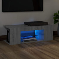 Thumbnail for TV-Schrank mit LED-Leuchten Grau Sonoma 90x39x30 cm
