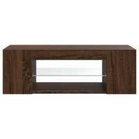 Thumbnail for TV-Schrank mit LED-Leuchten Braun Eichen-Optik 90x39x30 cm