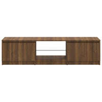 Thumbnail for TV-Schrank mit LED-Leuchten Braun Eichen-Optik 140x40x35,5 cm