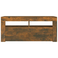 Thumbnail for TV-Schrank mit LED-Leuchten Räuchereiche 90x35x40 cm