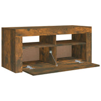 Thumbnail for TV-Schrank mit LED-Leuchten Räuchereiche 90x35x40 cm