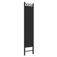 Thumbnail for 5-tlg. Paravent Schwarz 200x200 cm Stoff