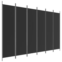 Thumbnail for 6-tlg. Paravent Schwarz 300x200 cm Stoff