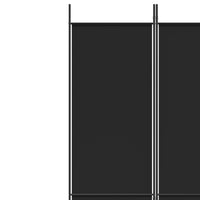 Thumbnail for 5-tlg. Paravent Schwarz 250x220 cm Stoff