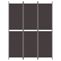 Thumbnail for 3-tlg. Paravent Braun 150x200 cm Stoff