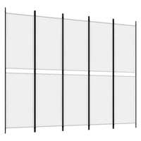 Thumbnail for 4-tlg. Paravent Weiß 250x200 cm Stoff