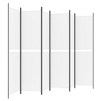 Thumbnail for 6-tlg. Paravent Weiß 300x200 cm Stoff