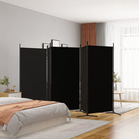 Thumbnail for 5-tlg. Paravent Schwarz 433x180 cm Stoff