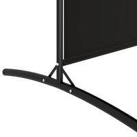 Thumbnail for 2-tlg. Paravent Schwarz 348x180 cm Stoff