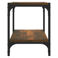 Thumbnail for TV-Schrank Räuchereiche 40x33x41 cm Holzwerkstoff und Stahl