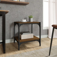 Thumbnail for TV-Schrank Braun Eichen-Optik 40x33x41 cm Holzwerkstoff Stahl