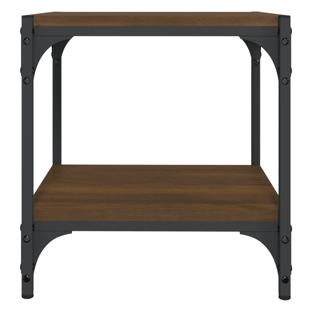 TV-Schrank Braun Eichen-Optik 40x33x41 cm Holzwerkstoff Stahl