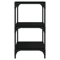 Thumbnail for Bücherregal Schwarz 40x33x70,5 cm Holzwerkstoff und Stahl