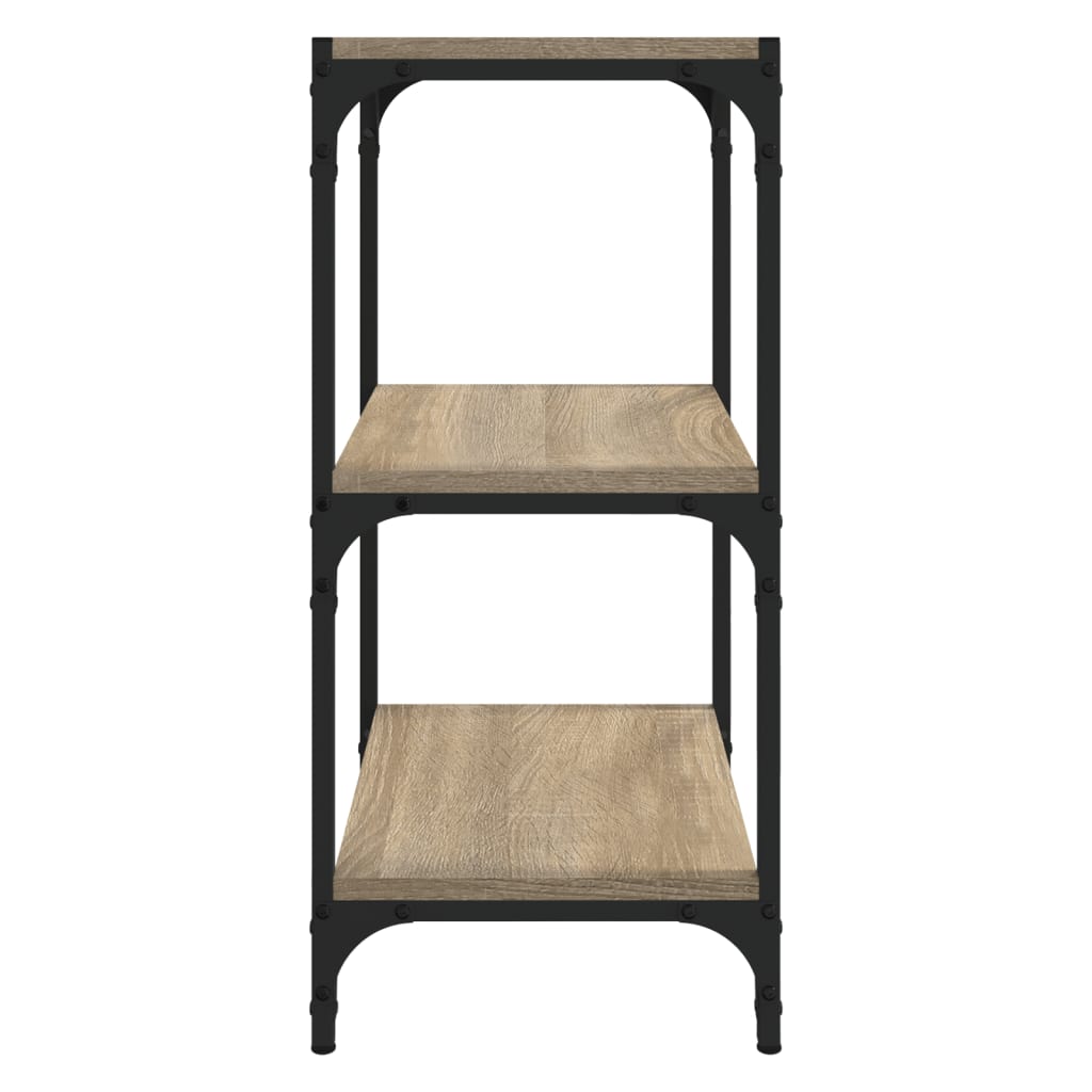 Bücherregal Sonoma-Eiche 40x33x70,5 cm Holzwerkstoff und Stahl