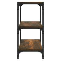 Thumbnail for Bücherregal Räuchereiche 40x33x70,5 cm Holzwerkstoff und Stahl