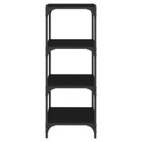 Thumbnail for Bücherregal Schwarz 40x33x100 cm Holzwerkstoff und Stahl