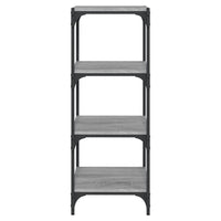 Thumbnail for Bücherregal Grau Sonoma 40x33x100 cm Holzwerkstoff und Stahl
