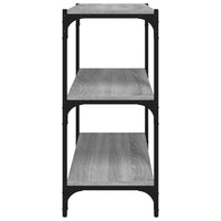 Thumbnail for Bücherregal Grau Sonoma 60x33x70,5 cm Holzwerkstoff und Stahl