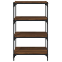 Thumbnail for Bücherregal Braun Eichen-Optik 60x33x100 cm Holzwerkstoff Stahl