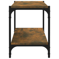 Thumbnail for TV-Schrank Räuchereiche 80x33x41 cm Holzwerkstoff und Stahl