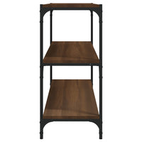 Thumbnail for Bücherregal Braun Eichen-Optik 80x33x70,5cm Holzwerkstoff Stahl