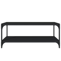 Thumbnail for TV-Schrank Schwarz 100x33x41 cm Holzwerkstoff und Stahl