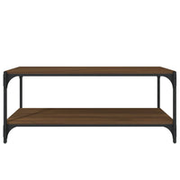 Thumbnail for TV-Schrank Braun Eichen-Optik 100x33x41 cm Holzwerkstoff Stahl