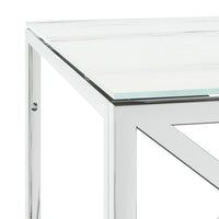 Thumbnail for Couchtisch 110x45x45 cm Edelstahl und Glas