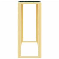 Thumbnail for Konsolentisch Golden 110x30x70 cm Edelstahl und Glas