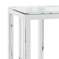 Thumbnail for Konsolentisch 70x30x70 cm Edelstahl und Glas