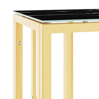 Thumbnail for Konsolentisch Golden 70x30x70 cm Edelstahl und Glas