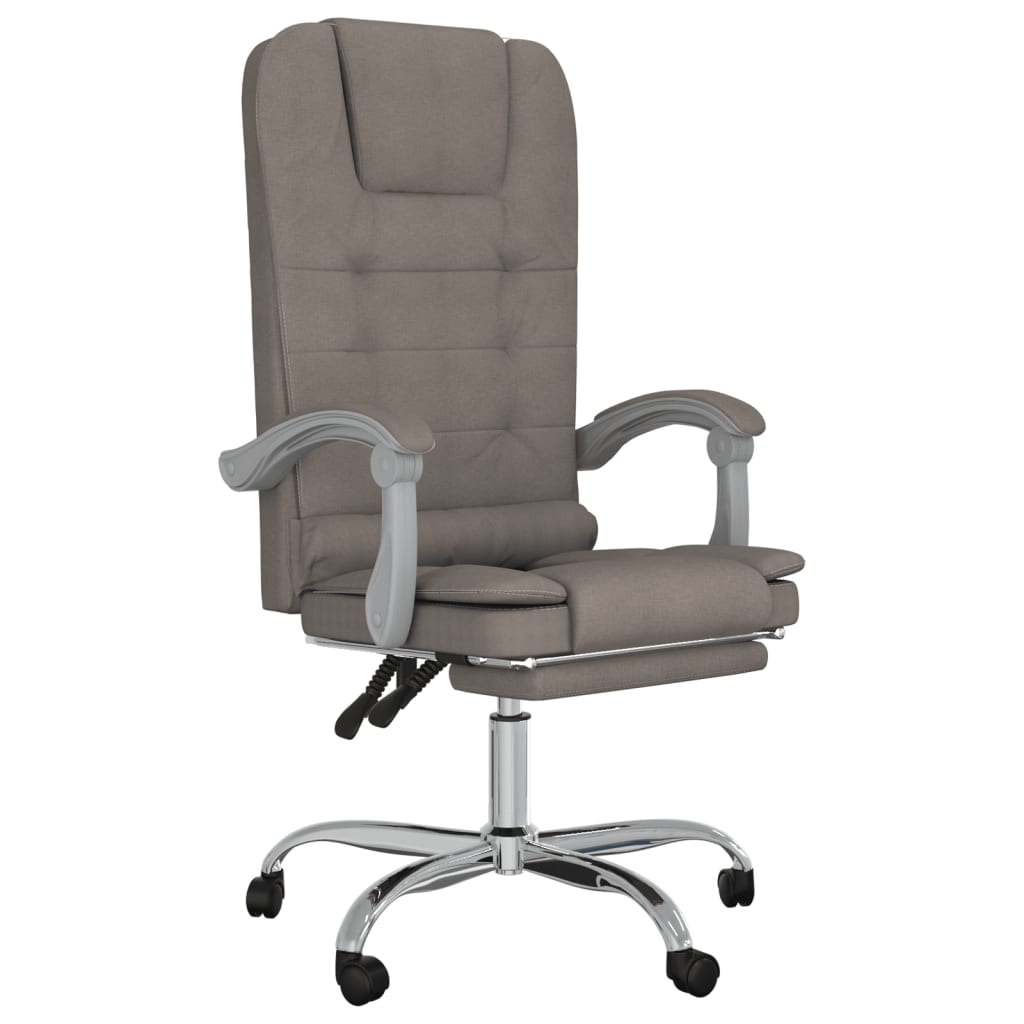 Bürostuhl mit Massagefunktion Taupe Stoff